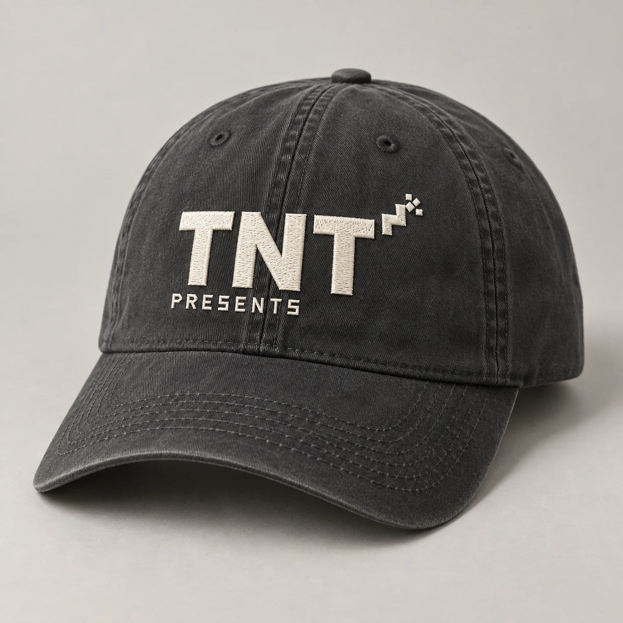 The everyday cap design in charcoal + cream